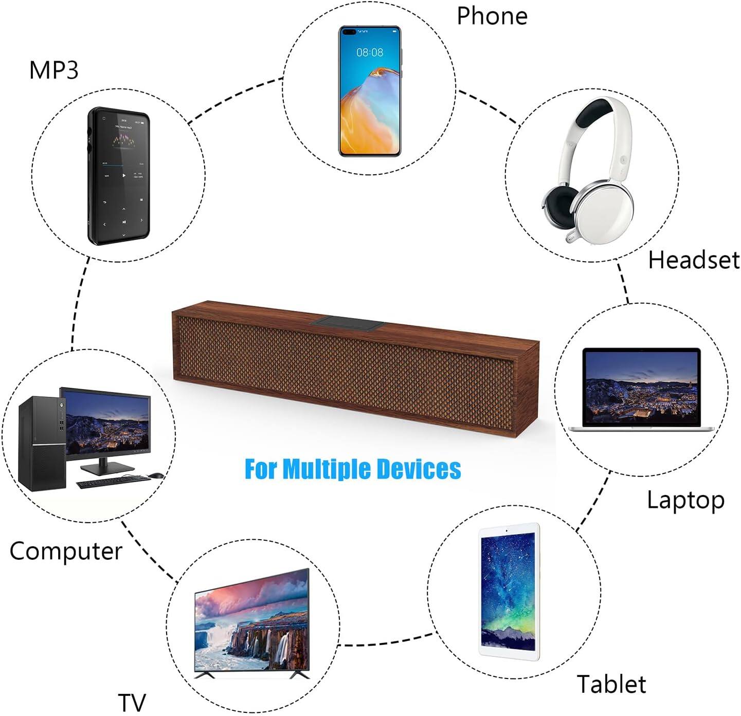 Phone MP3 08:08 Headset For Multiple Devices Laptop Computer TV Tablet