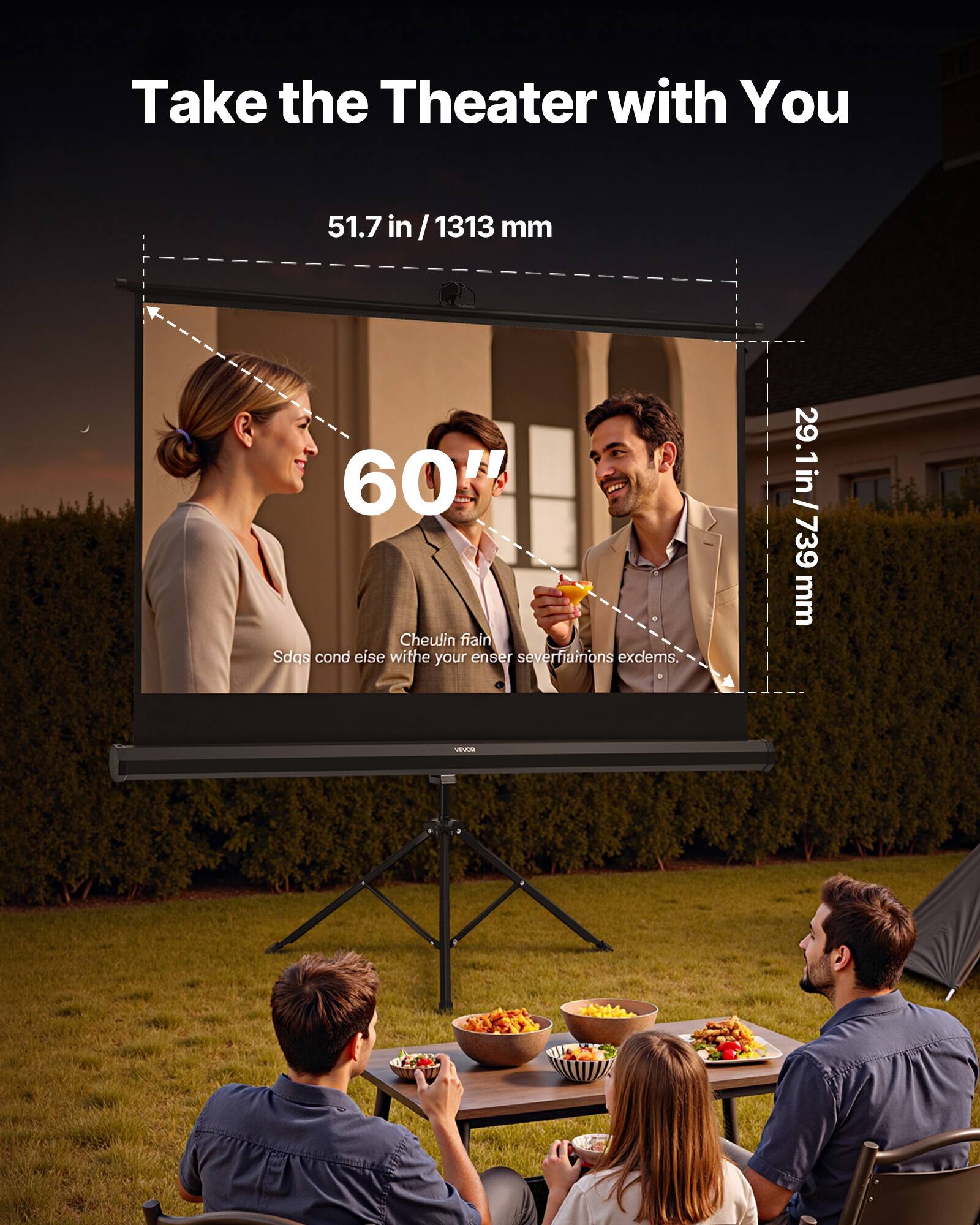 Take the Theater with You

51.7 in / 1313 mm

60"

29.1 in / 739 mm

Chewlin flain Sdqs cond eise withe your enser severfiamons exdlems.