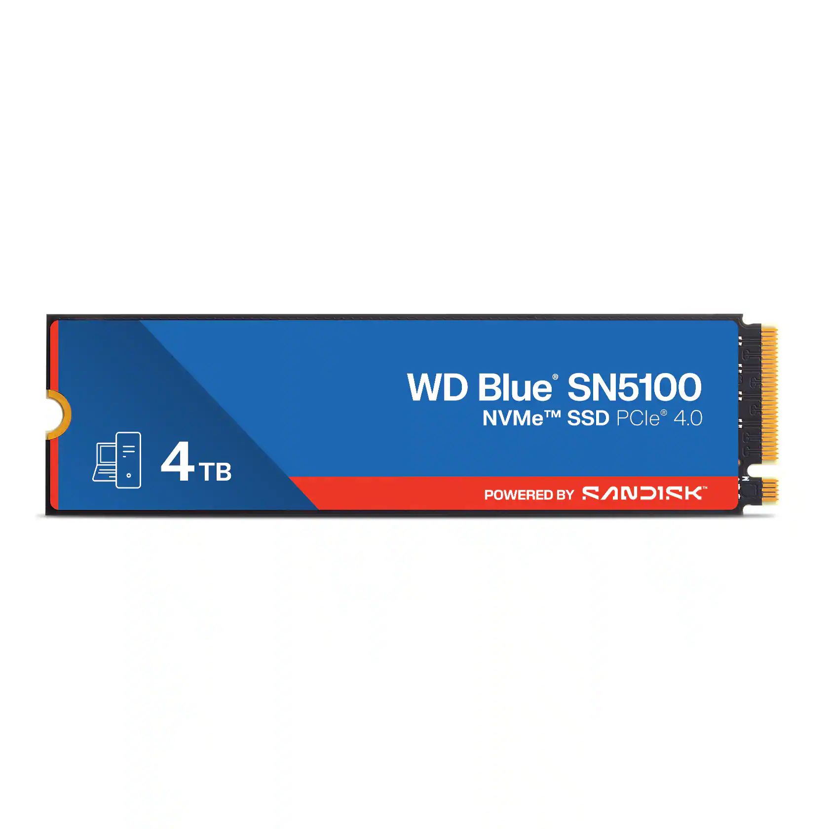 SanDisk - WD Blue SN5100 4TB Internal SSD PCIe Gen 4 x4 NVMe for laptops and desktops