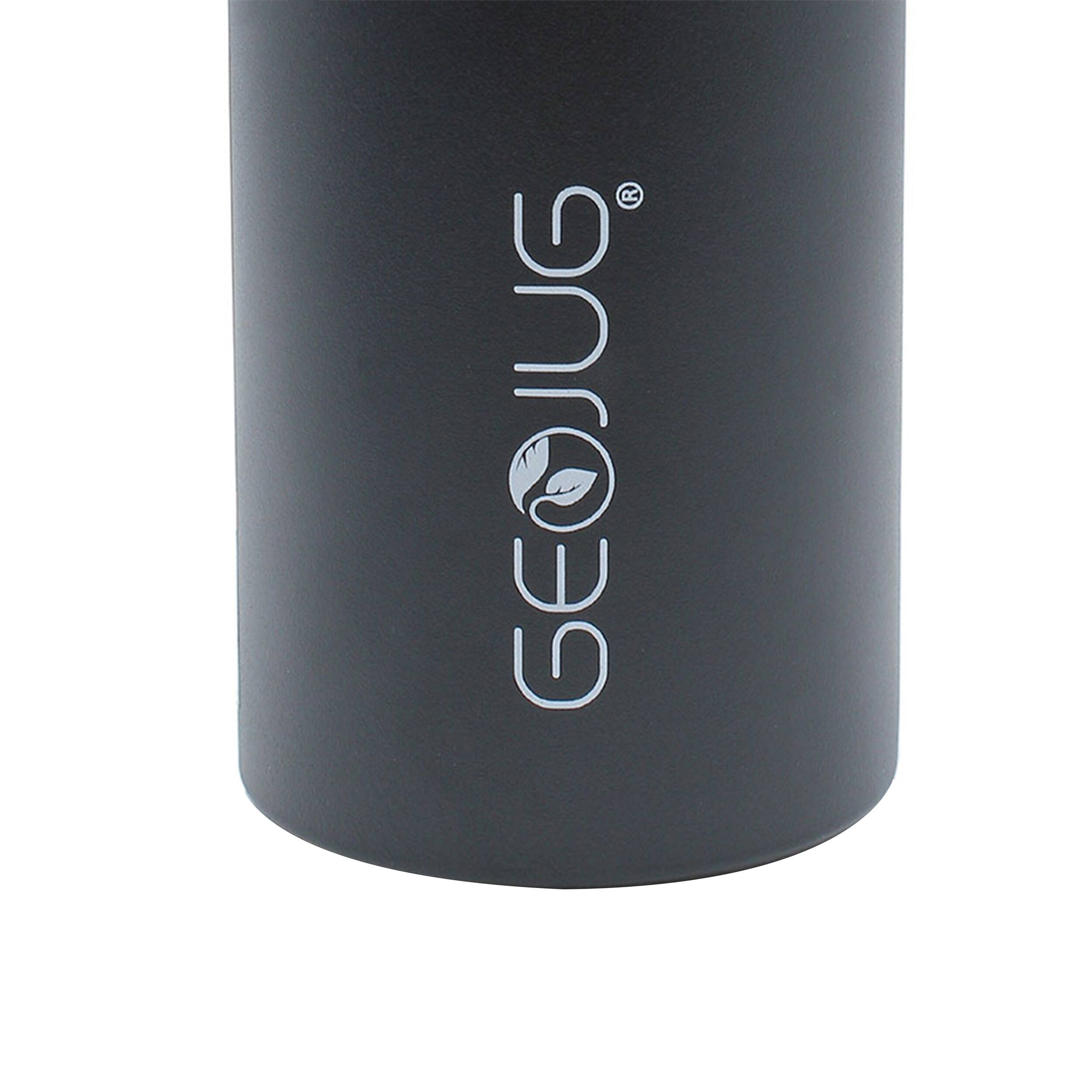 Alt View 2. Brentwood - Brentwood GeoJug 40oz Stainless Steel Vacuum Insulated Water Bottle, Black - Black.