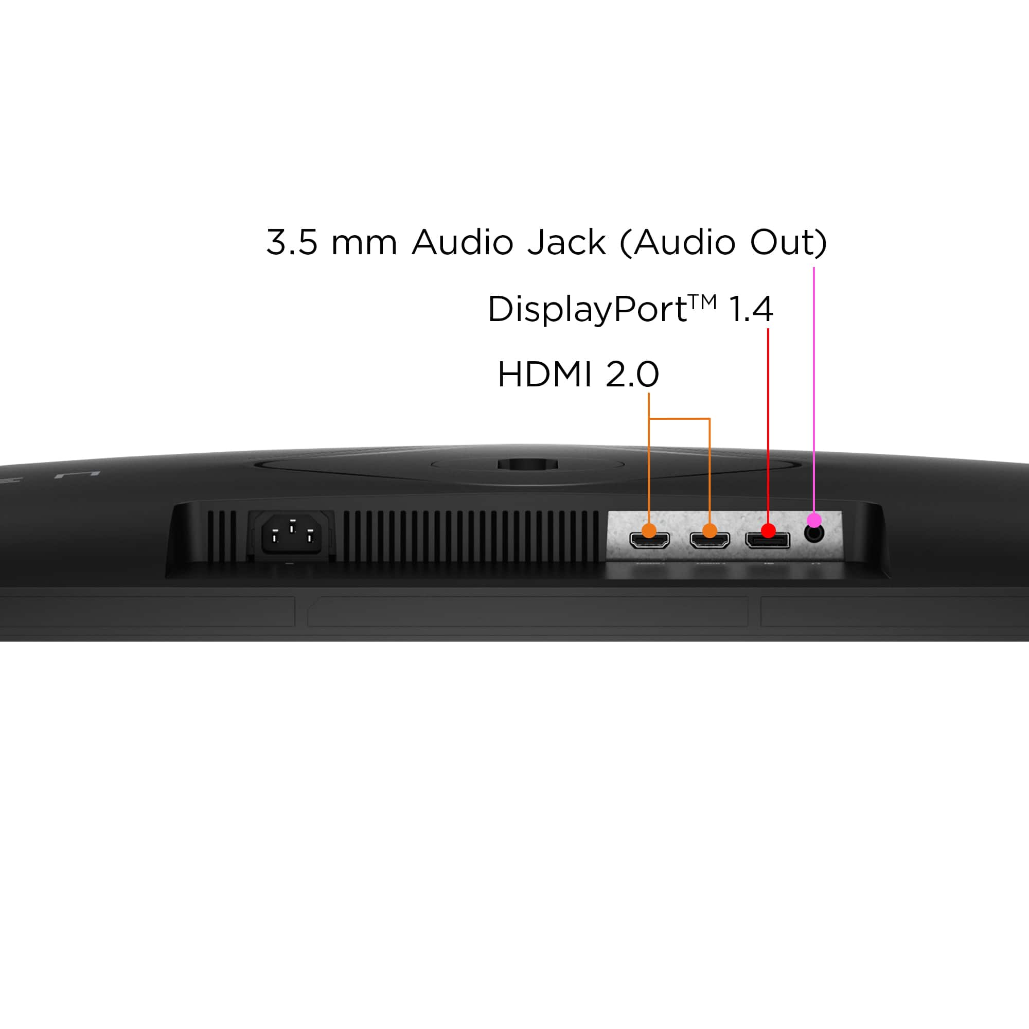 Alt View 11. HP OMEN - 31.5" IPS LED QHD 165Hz FreeSync Gaming Monitor with HDR (HDMI, DisplayPort) - Black.