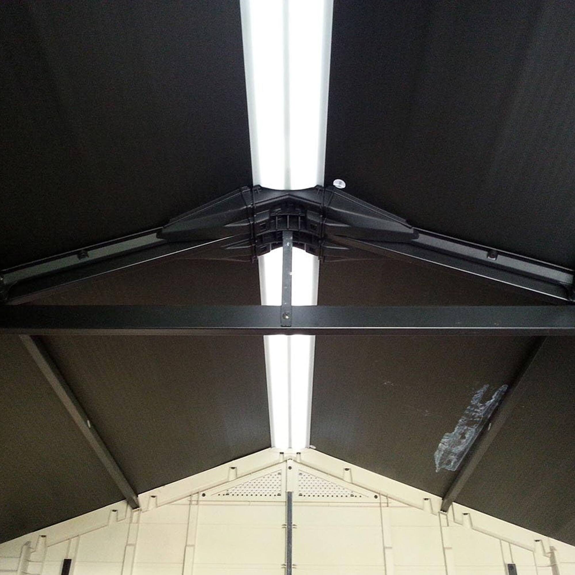 Alt View 8. Keter - Keter 211203 Factor 8 x 11 All Weather Resistant Outdoor Storage Shed, Taupe - Taupe/Brown.