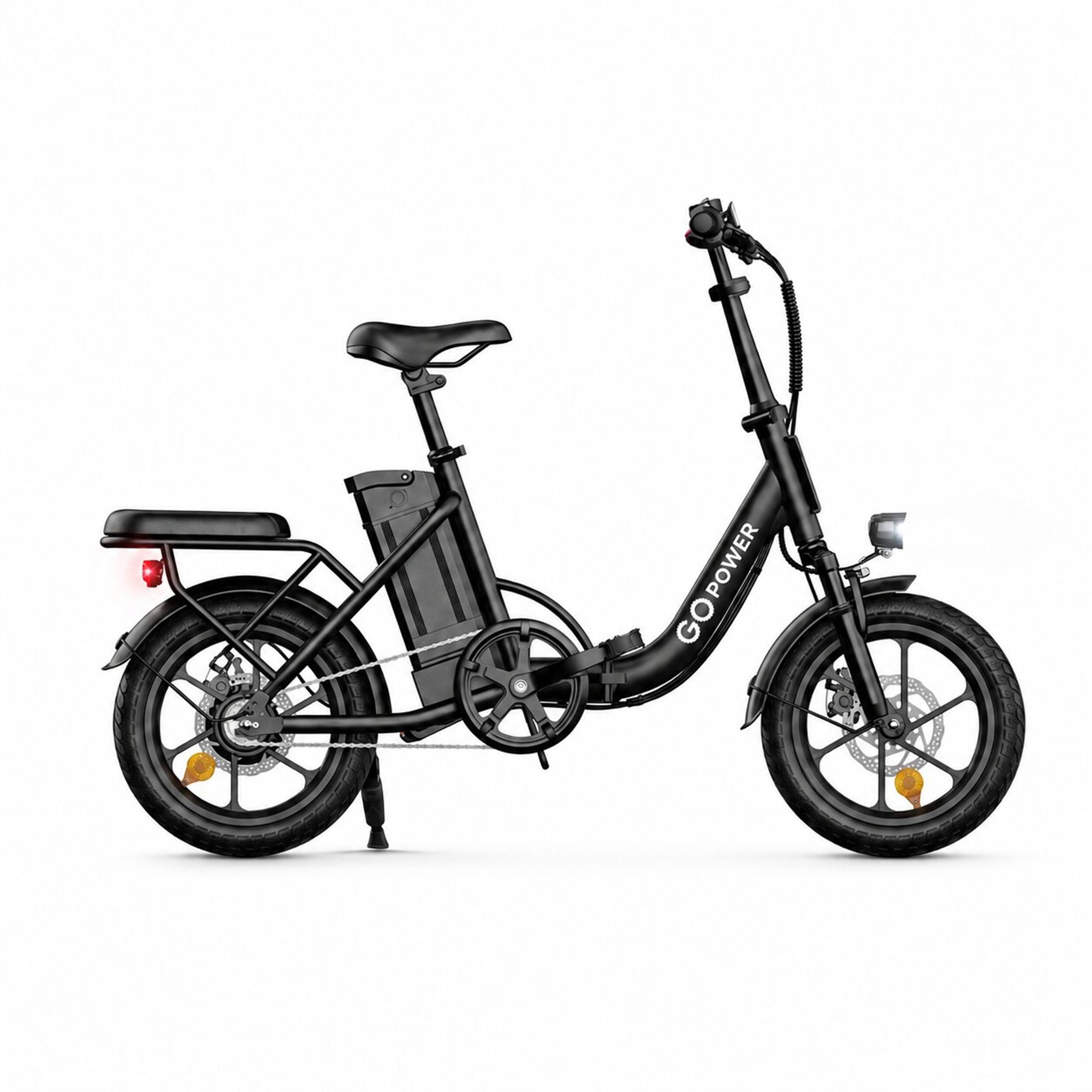 Angle. GoPowerBike - GoPowerBike GoBreeze Folding Electric Bike - Black.