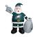 Front. Logo Brands - Philadelphia Eagles 7' Inflatable Santa - Multicolor.