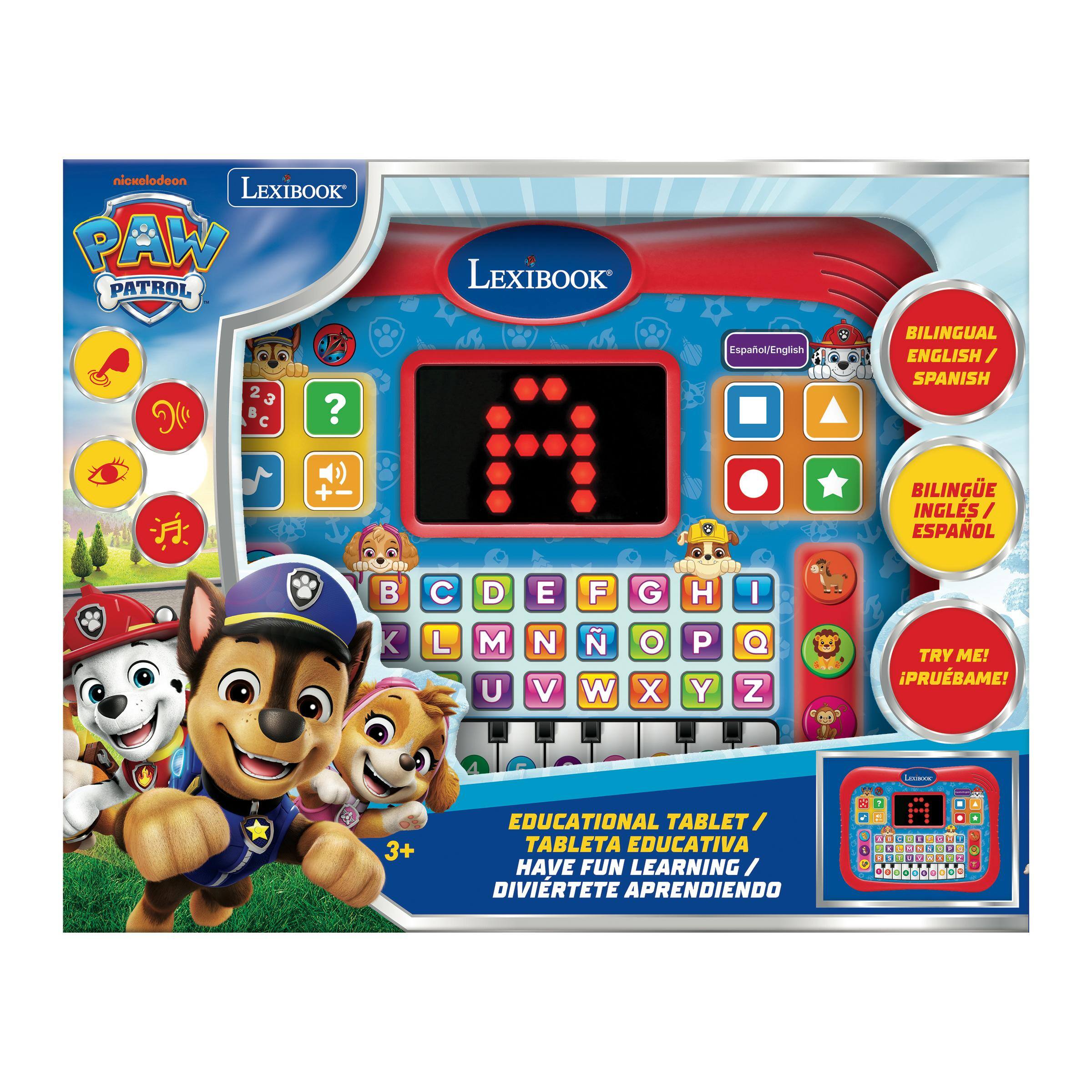 nickelodeon LEXIBOOK PAW LEXIBOOK PATROL Español/English 2 3

BILINGUAL ENGLISH/ SPANISH BILINGUE INGLS / ESPAOL

TRY ME! PRUBAME!

EDUCATIONAL TABLET/ TABLETA EDUCATIVA HAVE FUN LEARNING/ DIVIRTETE APRENDIENDO

3+