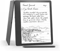 Amazon - Kindle Scribe Digital Notebook- 16 GB with Basic Pen - 2022 - Gray - Front_Zoom