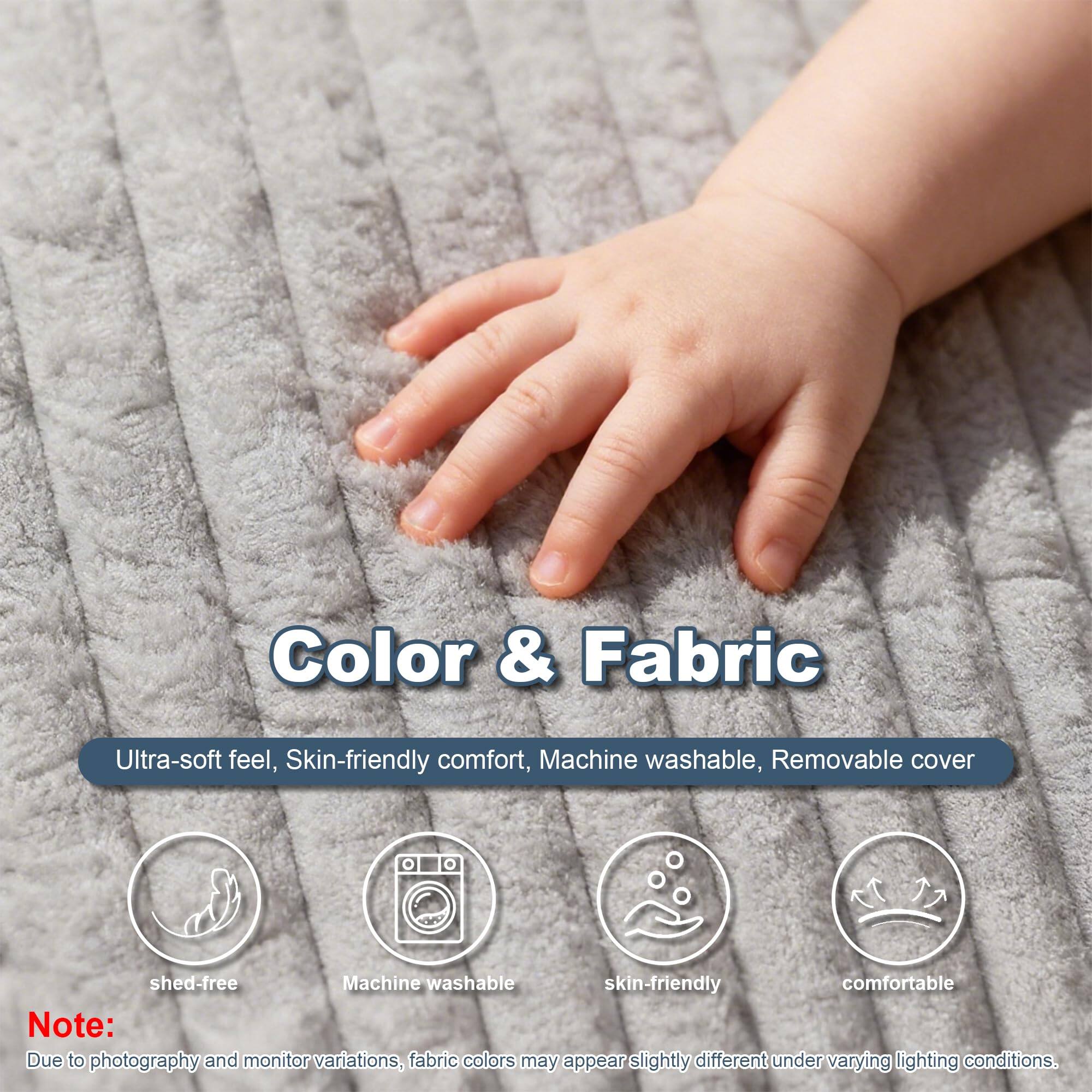 Color & Fabric

Ultra-soft feel, Skin-friendly comfort, Machine washable, Removable cover

shed-free Machine washable skin-friendly comfortable

Note: Due to photography and monitor variations, fabric colors may appear slightly different under varying lighting conditions.