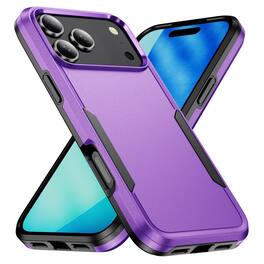 Dteck - Hybrid Heavy Duty Case for iPhone 18 Pro Max, Shockproof Hard PC Back Soft TPU Bumper Scratch Resistant Phone Cover - K