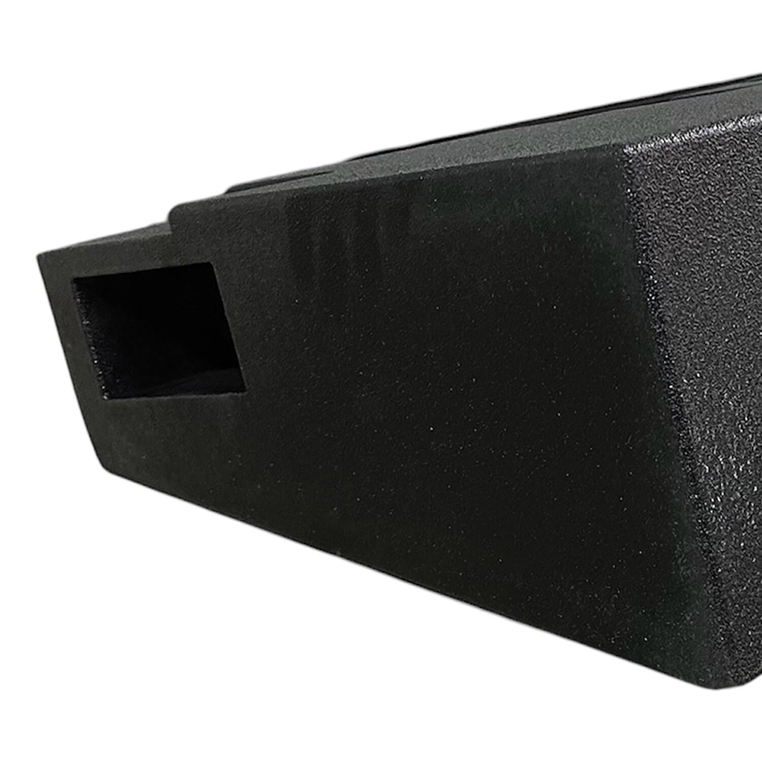 Left. King Boxes - King Boxes 8-in. Double-speaker Black Sprayed Enclosure For Chevy Silverado/gmc Sierra 1500 Crew Cab 2007 Through 2018 - black.