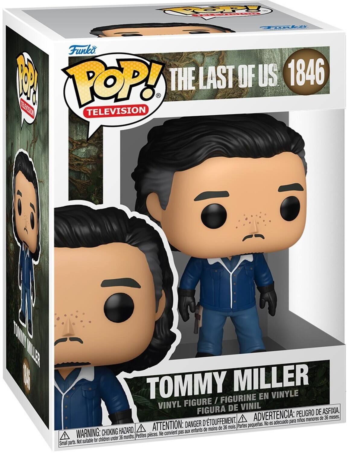 OP FAL Tgale Funko 1 TOP! THE LAST OF US 1846 EEGSION TELEVISION TOMMNT MIALER N TOMMY MILLER FIGURINE EN VINYLE FIGURE I/ VINYL DE VINIL FIGURA PELIGRO DE ASFIXIA D'TOUFFEMENT. ADVERTENCIA: para niños menores de 36 meses. DANGER pequeras. No 6S adecuado HAZARD. ATTENTION: enfants de moins de 36 mois. Partes WARNING: CHOKING Ne convient pas aux 36 months Petites plieces. Not suitable for children under Smal parts. Not