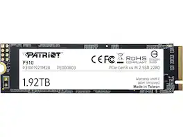 Patriot - P310 M.2 2280 1.92TB PCIe Gen3 x 4, NVMe 1.3 Internal Solid State Drive (SSD) P310P192TM28