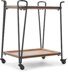 Click Decor - Cooper Bar Cart - Black