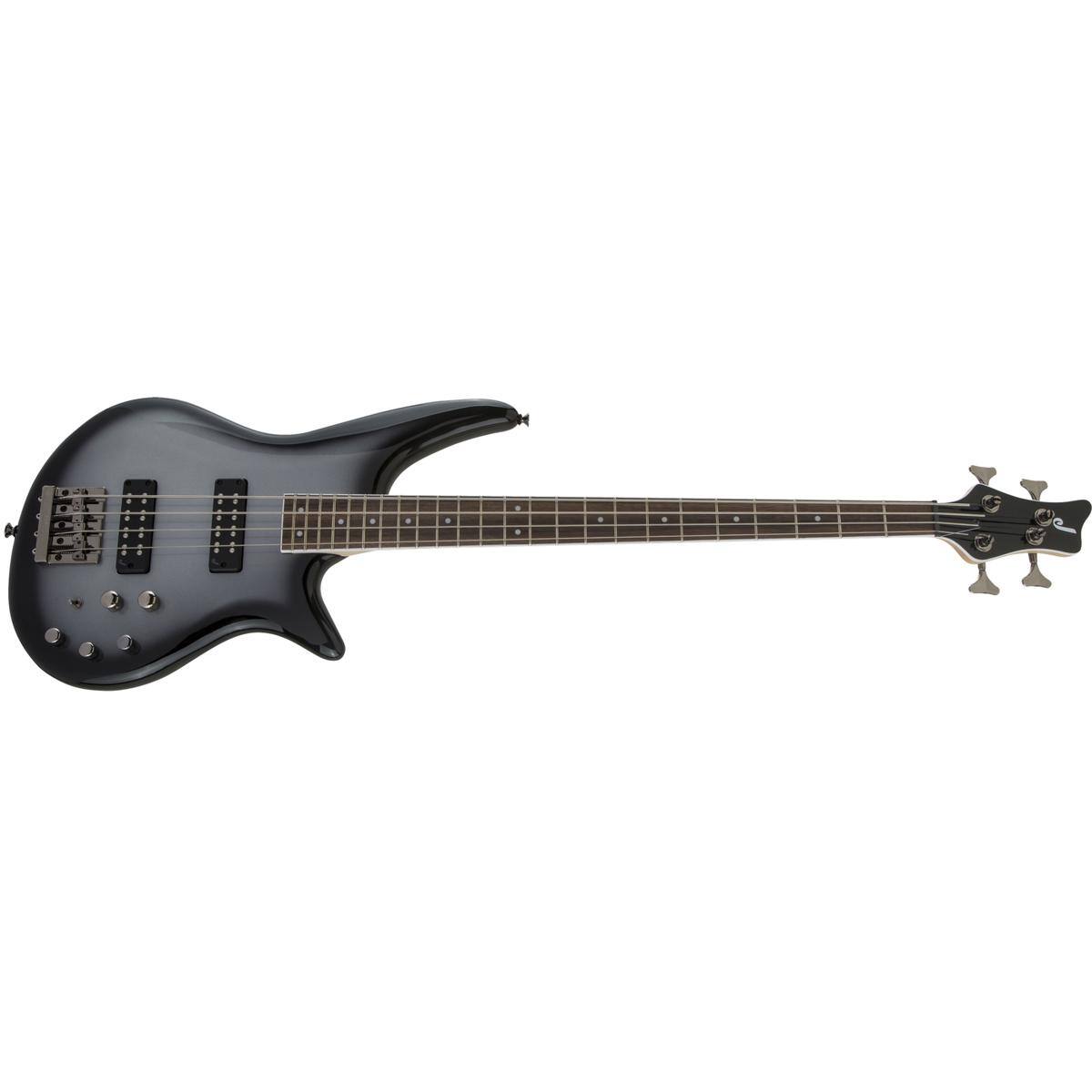 Alt View 4. Jackson - Jackson JS Series Spectra Bass JS3 Electric Guitar, Laurel Fingerboard, Silverburst.