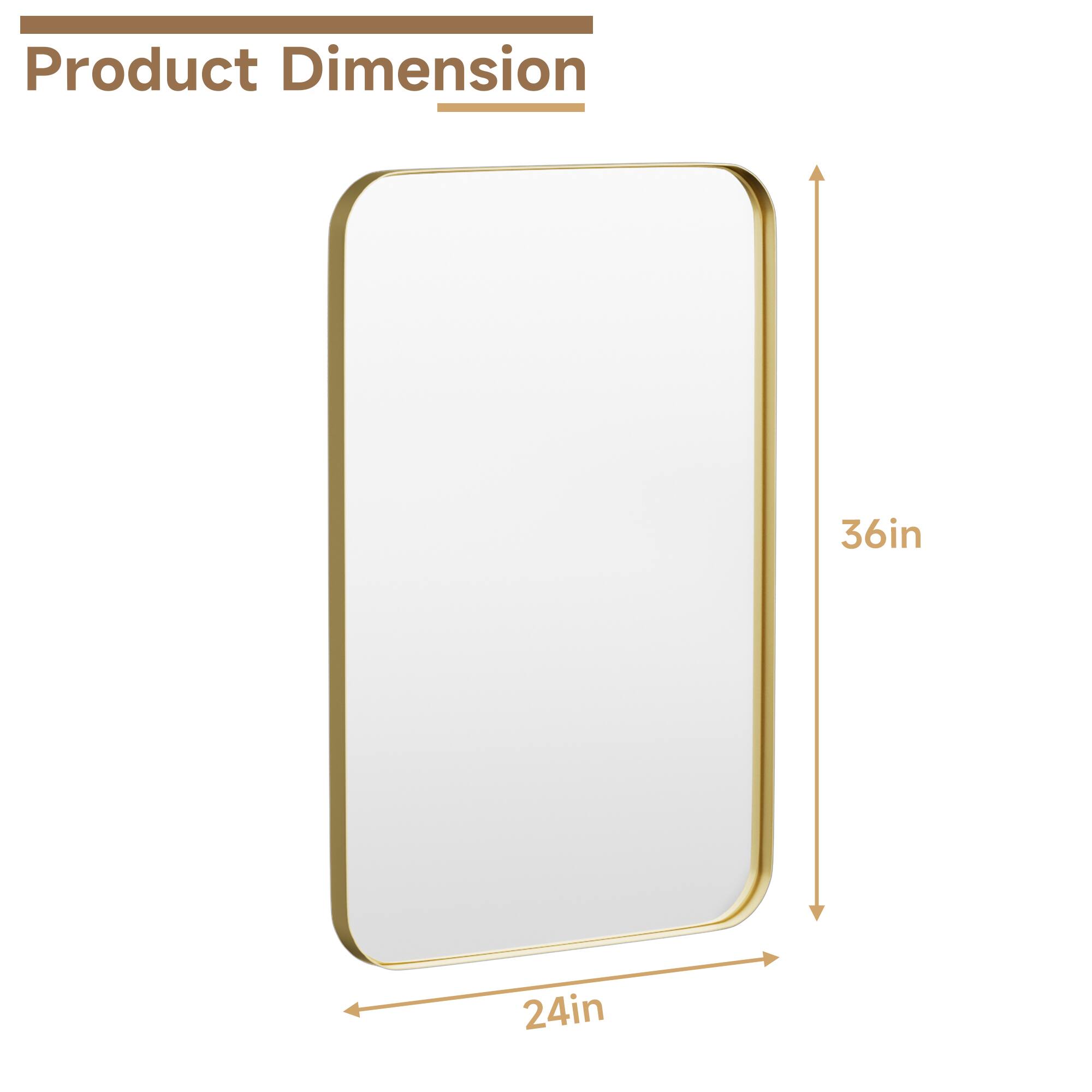 Product Dimension

36in  
24in