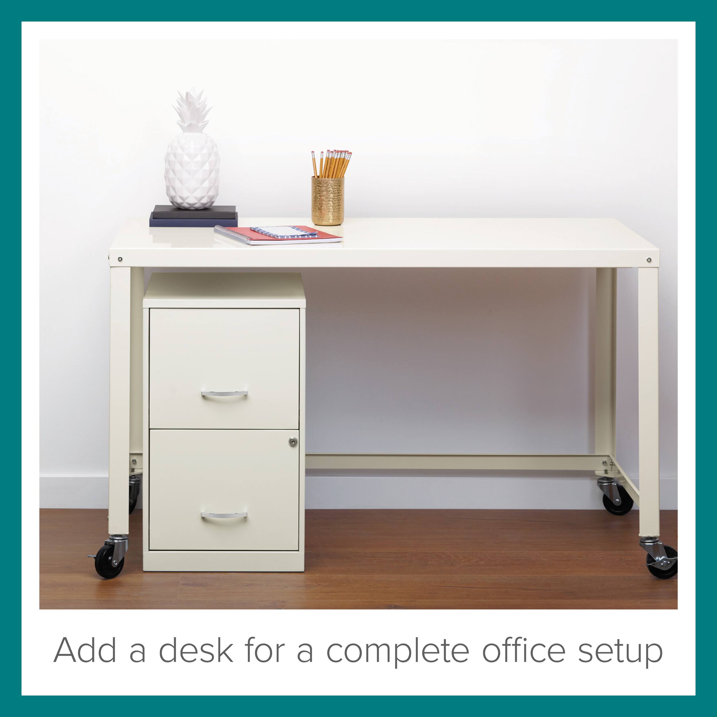 Add a desk for a complete office setup