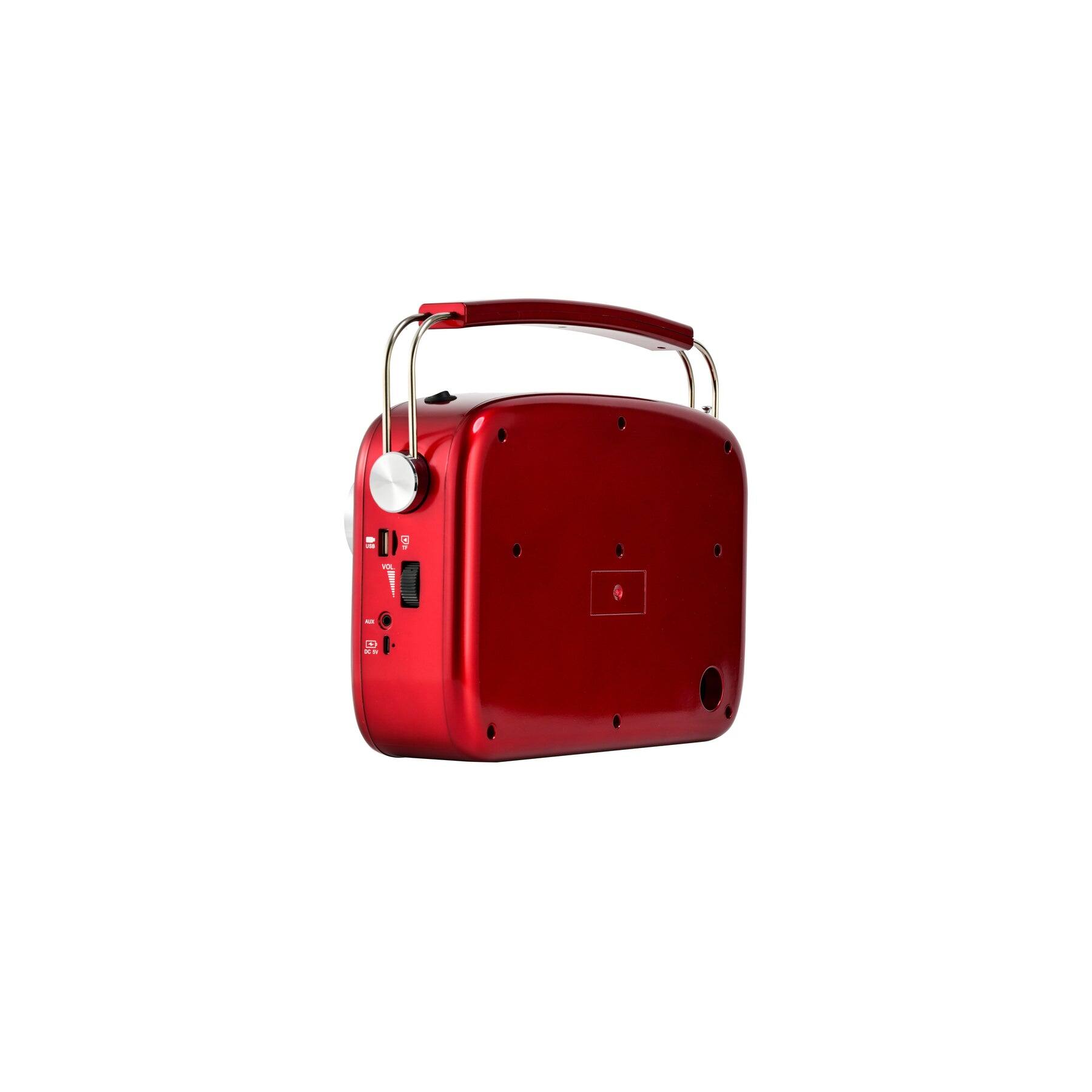Alt View 6. Emerson - Portable Bluetooth® Retro Radio with Built-in Rechargeable Battery.