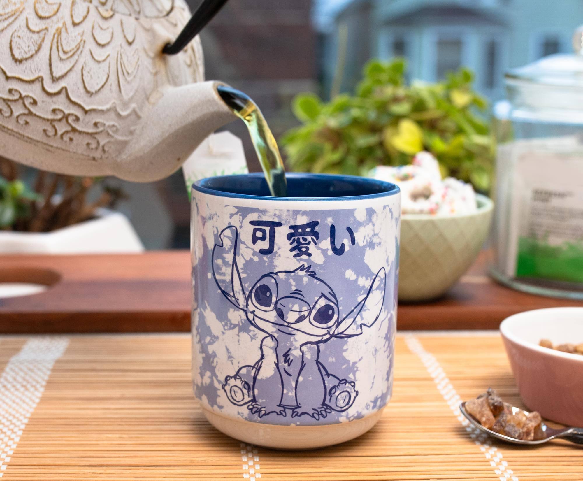Alt View 3. Silver Buffalo - Disney Lilo & Stitch Experiment 626 Asian Ceramic Tea Cup | Holds 12 Ounces - Blue.