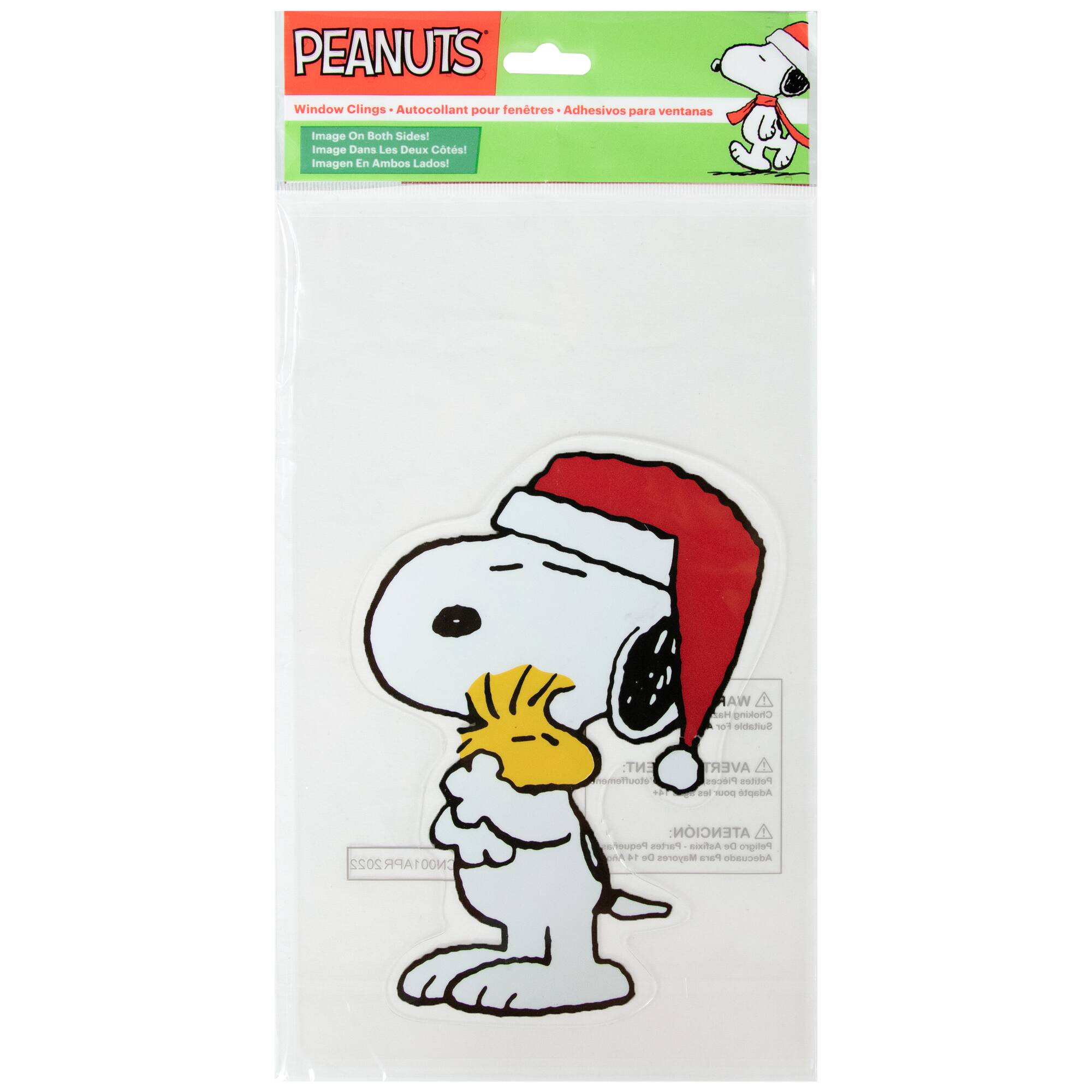 PEANUTS  
Window Clings - Autocollant pour fenêtres - Adhesivos para ventanas  
Image On Both Sides!  
Image Dans Les Deux Côtés!  
Imagen En Ambos Lados!  

AW Mat  
Choking Hazard - Suitable for ages 3 and up  
ENT: omettuote 1 AVER Pieces Petites aned O Adapte 2022 CN001APR 1APR ENOO  
ATENCIÓN: eupor Partes Astixia De Petigre 14/n De Mayores Para Adoruato  

MAW  
no to eat  
WARNING  
small parts  
CHOKING HAZARD -  
Not for children under 3 years.  
DETRÁS  
DETRÁS  
DETRÁS  
DETRÁS  
DETRÁS  
DETRÁS  
DETRÁS  
DETRÁS  
DETRÁS  
DETRÁS  
DETRÁS  
DETRÁS  
DETRÁS  
DETRÁS  
DETRÁS  
DETRÁS  
DETRÁS  
DETRÁS  
DETRÁS  
DETRÁ