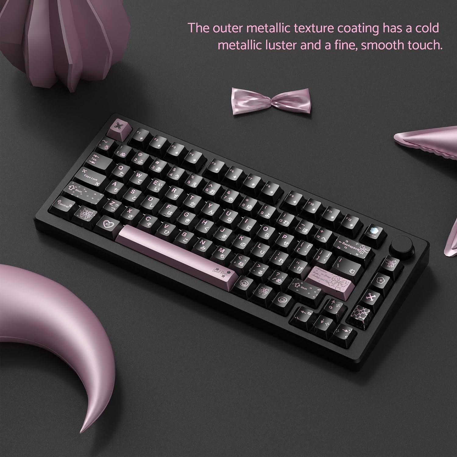 The outer metallic texture coating has a cold metallic luster and a fine, smooth touch.