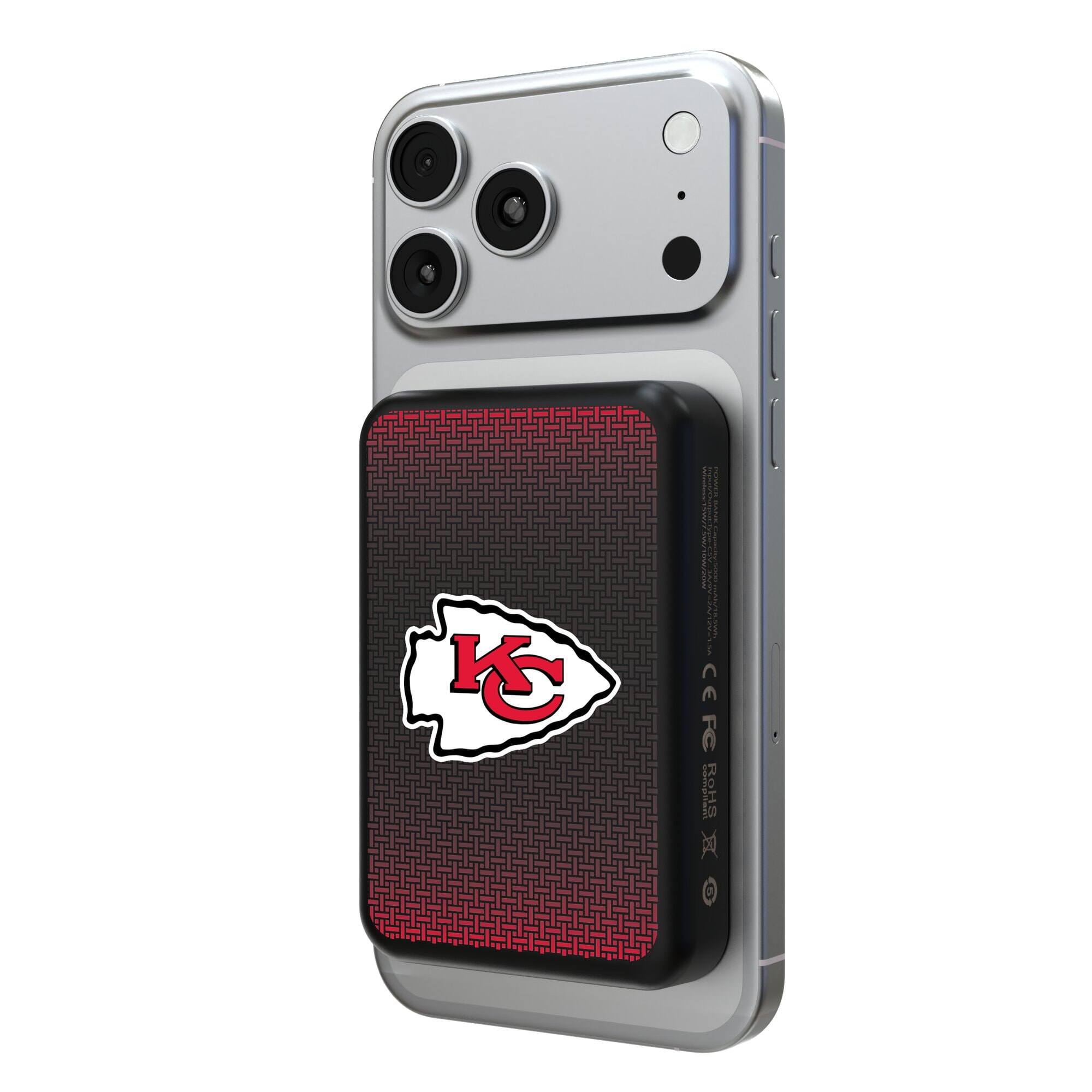 Keyscaper - Kansas City Chiefs Wireless Magnetic Power Bank - Black price history on PriceWatchPro