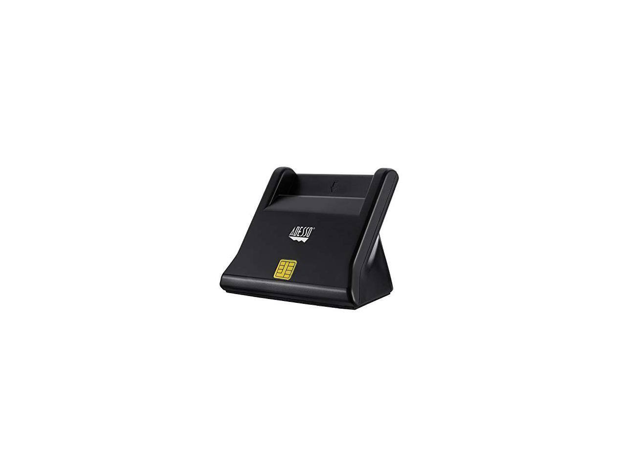 Alt View 6. Adesso - SCR-300 Smart Card Reader USB SCR300 - Black.