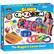 The image features a box of Cra-Z-Art Super CraZLoom, which includes a loom, rubber bands, and a project guide. The box is designed to make it easy for kids to create their own loom bands and bracelets. The loom is capable of creating wide bracelets, and the package also includes neon rubber bands for added fun and excitement. The box is filled with various items, including a mini loom, 6-row loom, and a complete craft and project guide. The box is designed to be the biggest loom ever, making it perfect for creating a wide variety of loom band designs.