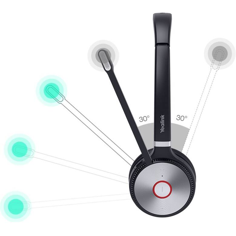 Alt View 6. Yealink - Yealink WH66 Dual UC Headset - Stereo - Wireless - DECT CAT-iq - 524.9 ft - 32 Ohm - 20 Hz to 10 kHz - Over-the-head - Unknown.