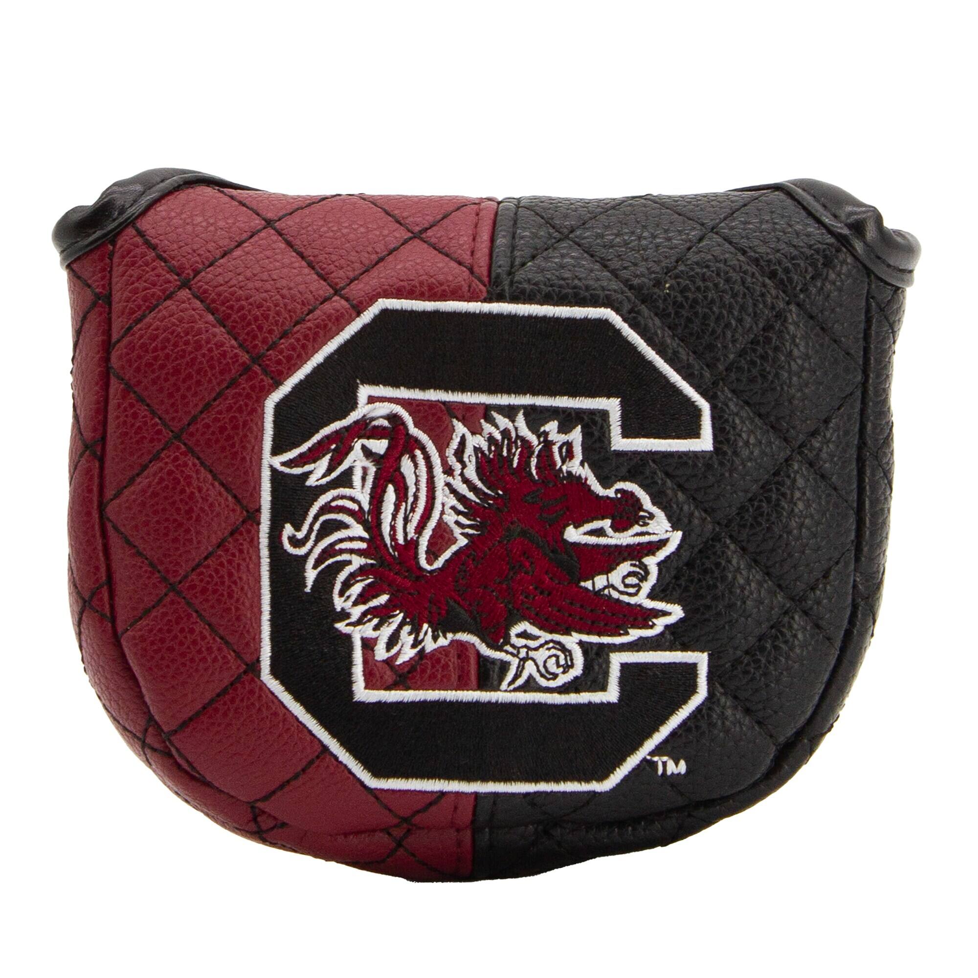 Front. Team Golf - South Carolina Gamecocks Quilted Mallet Putter Cover - Multicolor.