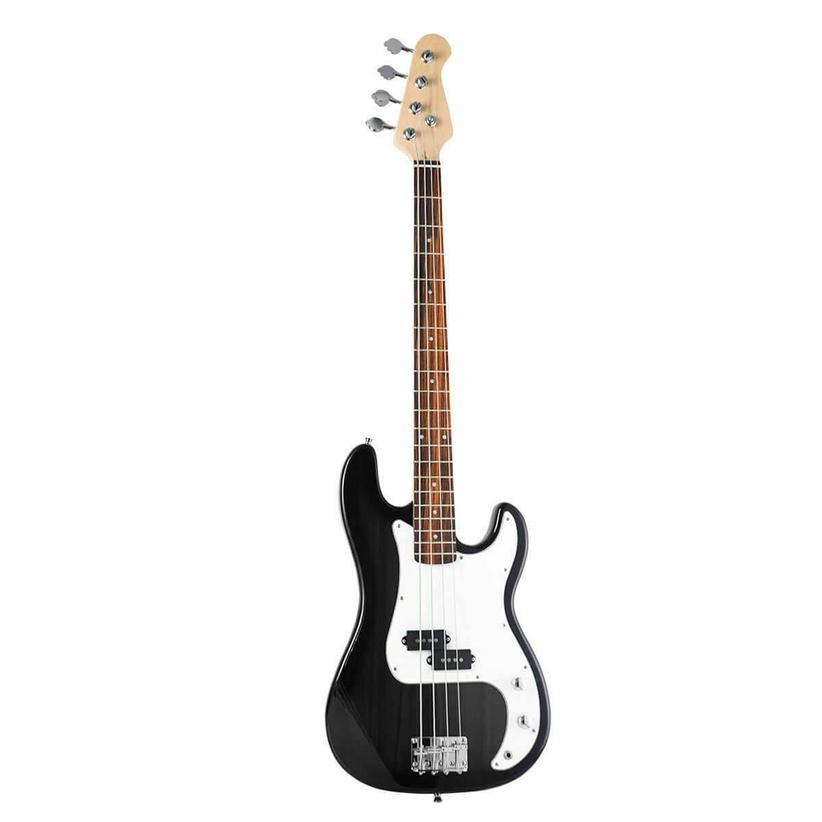 Costway - Full Size 4 String Electric Bass Guitar with Strap Guitar Bag Amp Cord - Black