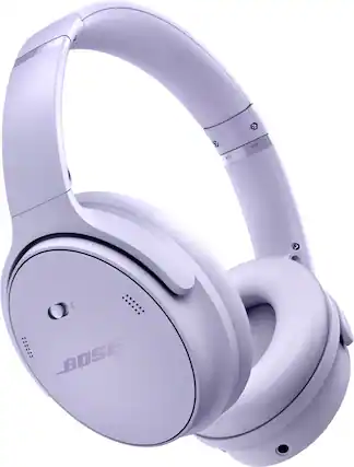 Front. Bose - QuietComfort Wireless Noise Cancelling Over-the-Ear Bluetooth Headphones - Chilled Lilac.