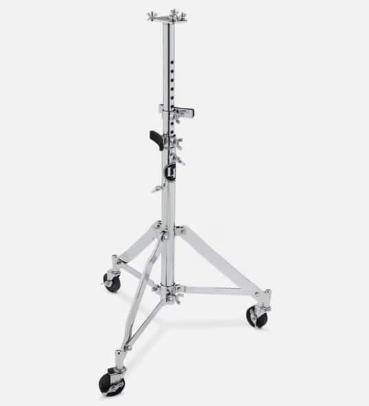 Latin Percussion - Double Conga Stand, Height-Adjustable Chrome-Plated Steel with Drum Separators, Braking Casters and Mounting Brackets price history on PriceWatchPro