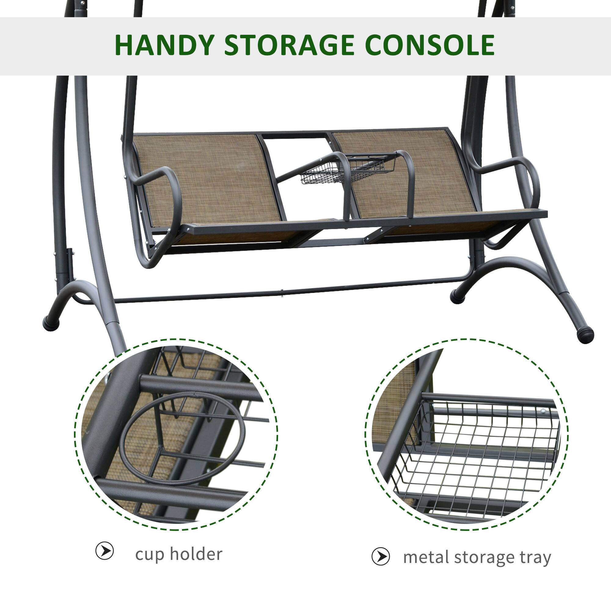 HANDY STORAGE CONSOLE

cup holder

metal storage tray