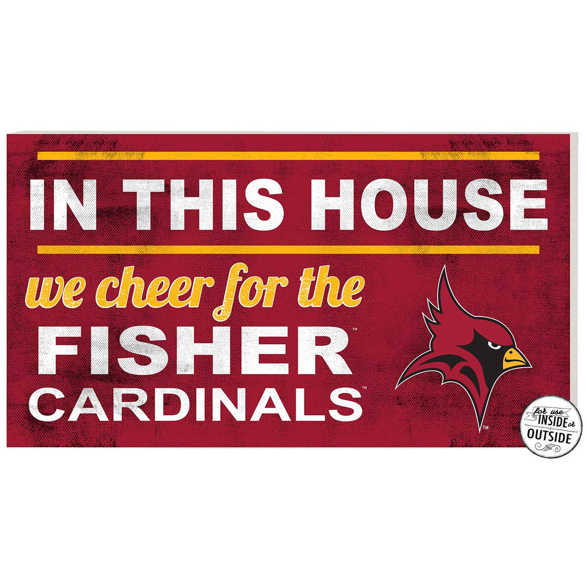 St. John Fisher Cardinals 11" x 20" Indoor/Outdoor In This House Sign