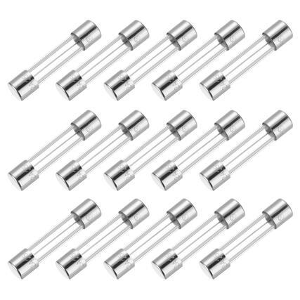 Front. Unique Bargains - 12A 250V 5x20mm Time Delay Glass Fuse UL Listed Slow Blow Fuse for Home Appliances 15pcs.