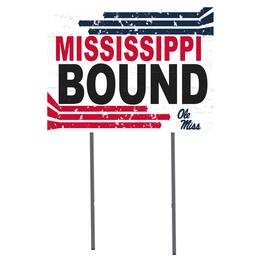 Jardine - Ole Miss Rebels 18'' x 24'' Bound Yard Sign - White