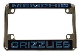 Rico Industries - Memphis Grizzlies Chrome Motorcycle, RV or Trailer License Plate Frame - Multi