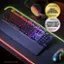 The text on the image reads: "CTAL + 1 F 1 . Q a N . A , . B F 8 . R . N Z D T 7 x F a Y NT C G U V H  I . o N K M L ALT P steelseries FROM THE MAKERS OF CuE I BEST GAMING KEYBOARD tom'sHARDWARE F INNOVATION F F . . OMNIPOINT J F . - FB ADJUSTABLE P . FB a SWITCHES E t - I I 20 1 M FIRST OF IT'S KIND I - - M 5 N rer . CTRL - d 7 + 8 4 - + 9 5 J 1 + 6 2 + 0 3 - Tom's Hardware, Dec 2022."