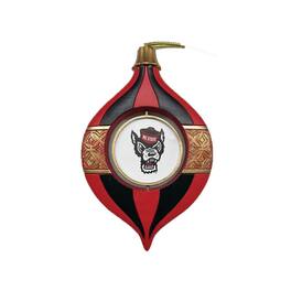 Santa's Workshop - NC State Wolfpack Two-Piece 5.5" Spinning Bulb Ornament Set - Red
