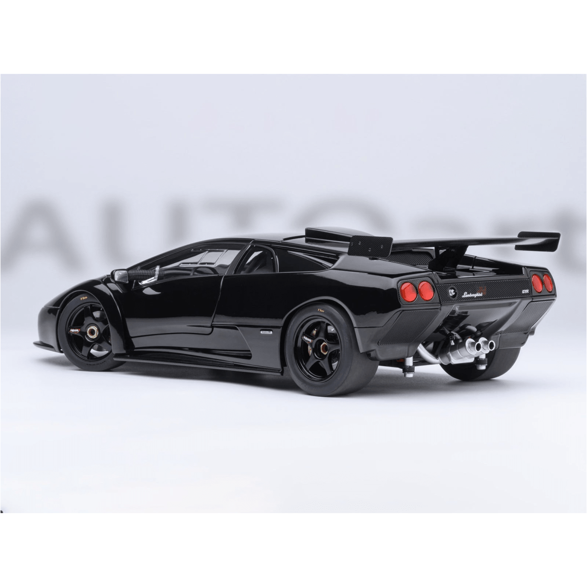Alt View 9. Autoart - Lamborghini Diablo GTR Deep Black  1/18 Model Car by Autoart.