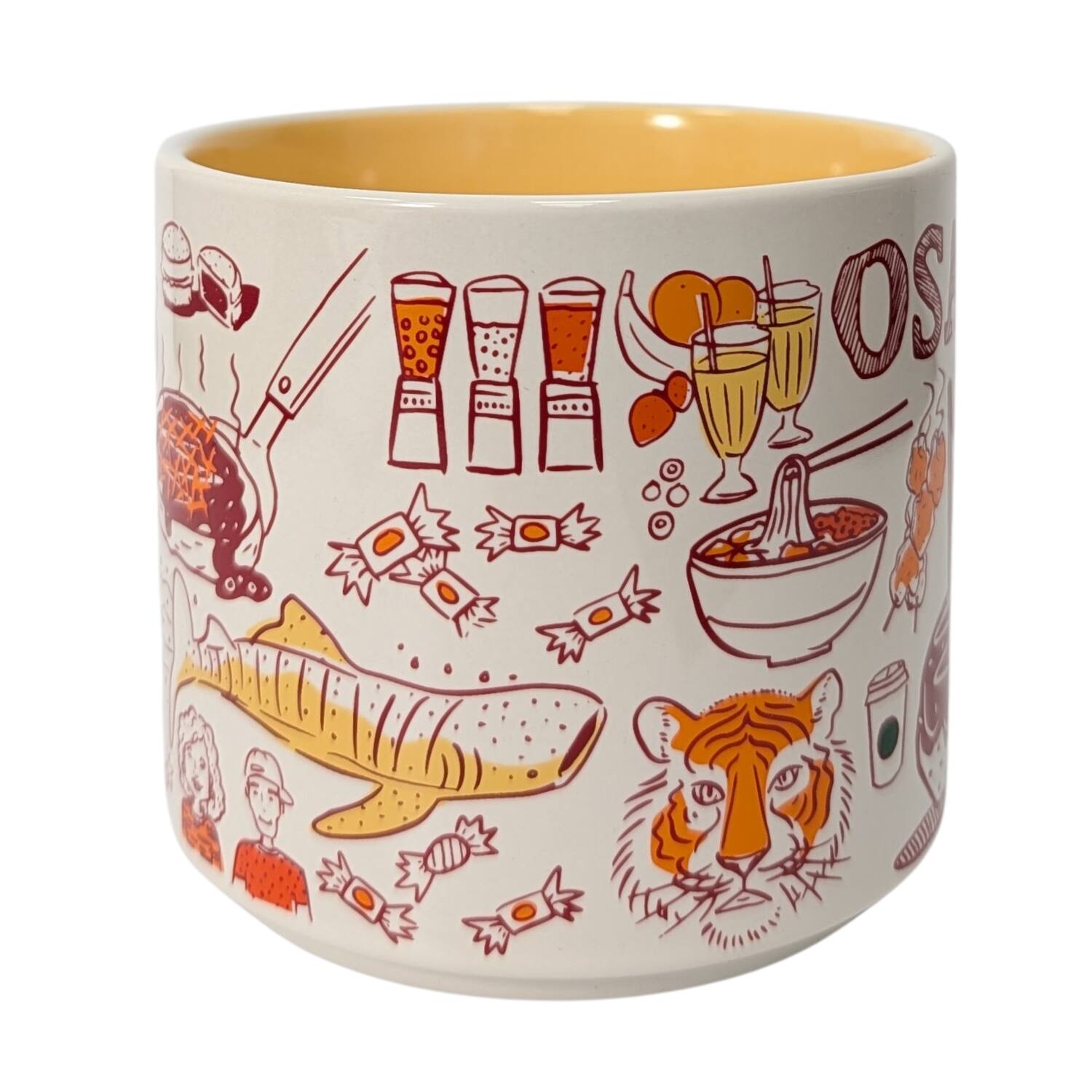 Angle. Starbucks - Starbucks Been There Series Osaka Ceramic Mug, 14 Oz - Yellow.
