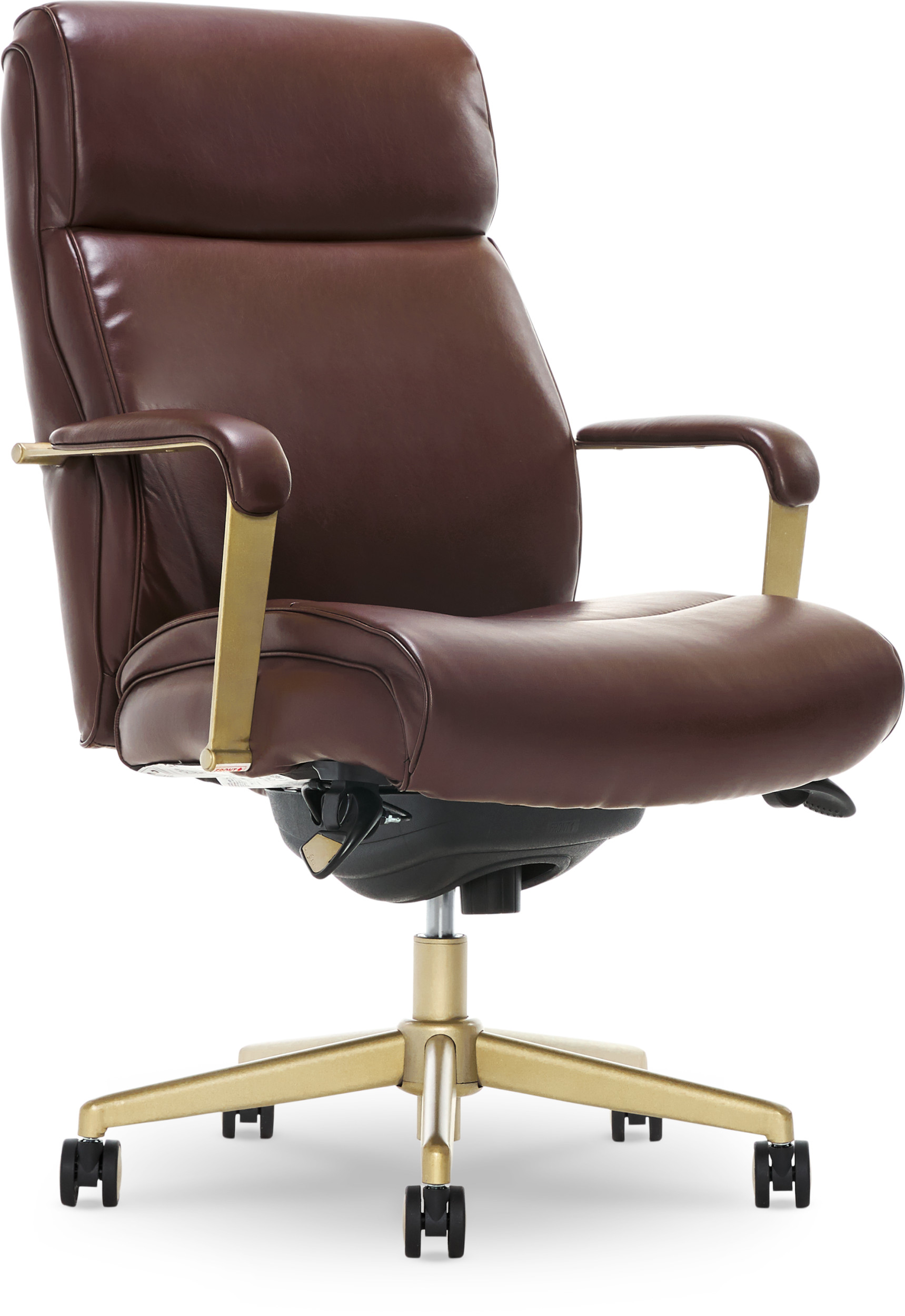 La-Z-Boy – Modern Melrose Executive Office Chair with Brass Finish – Brown Sansujyuku sansujyuku.com