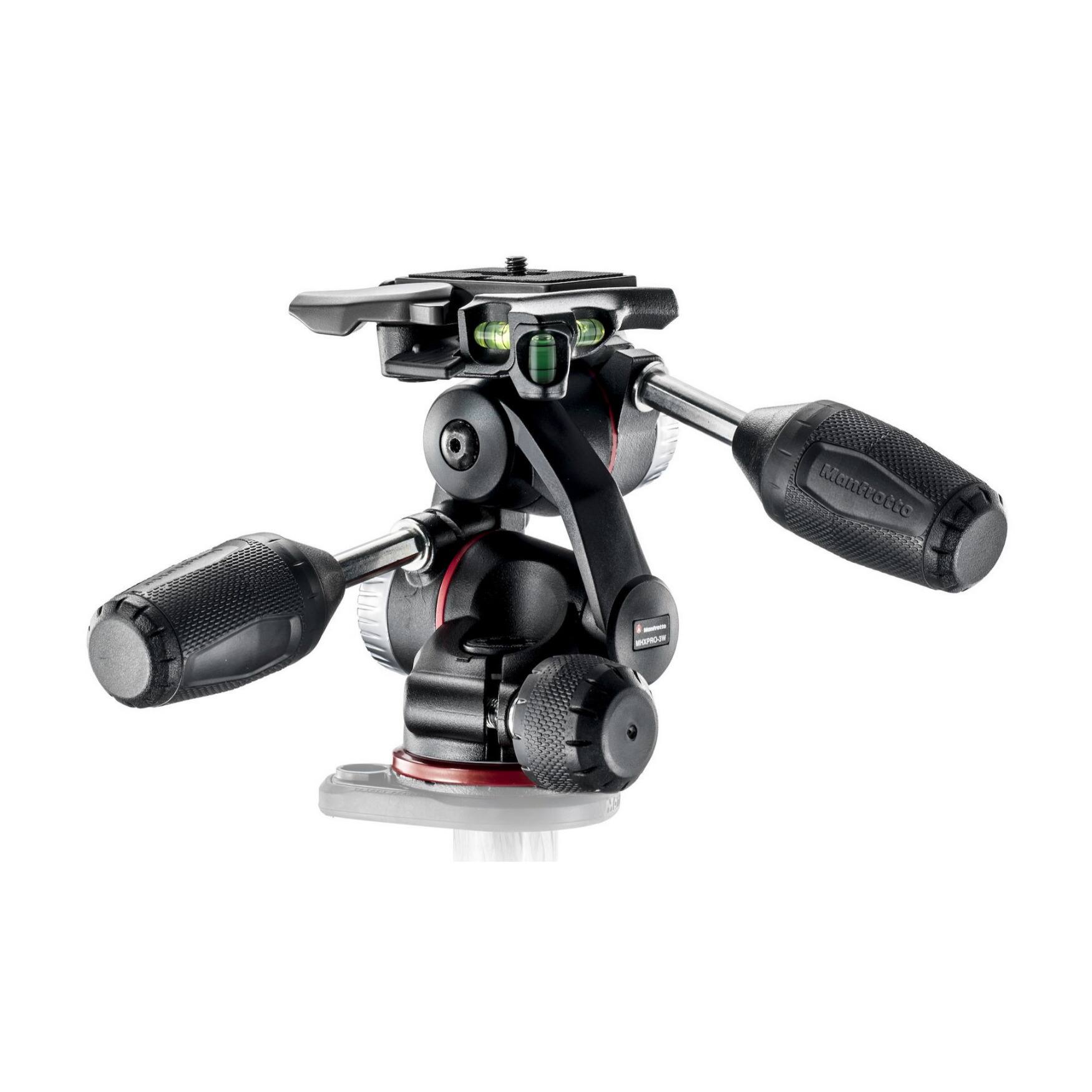Front. Manfrotto - Manfrotto XPRO 3 Way Quick Release Head with Retractable Levers.