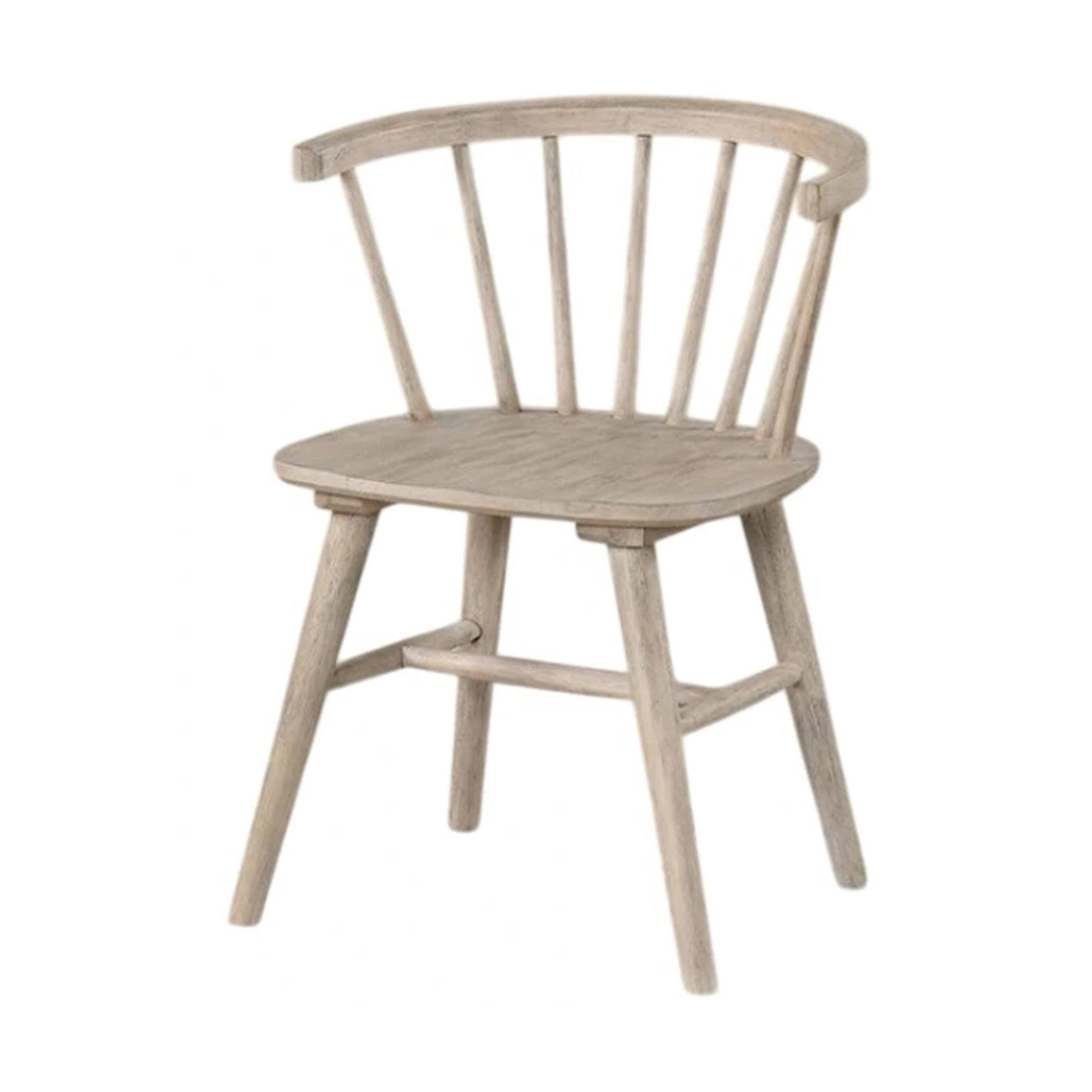 Alt View 1. Manhattan Lane - Yely Dining Chair Set of 2, Spindle Back and Shaker Legs - Natural Oak Brown.