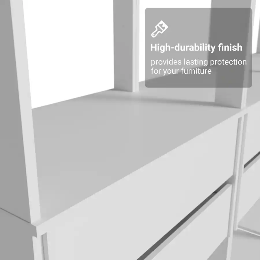 Madesa Kitchen Pantry Storage Rack with 6 Drawers and Open Shelves 82
