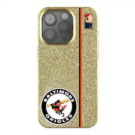 Keyscaper - MLB - Baltimore Orioles 1966 Logo iPhone Bling Case - 15 - Gold