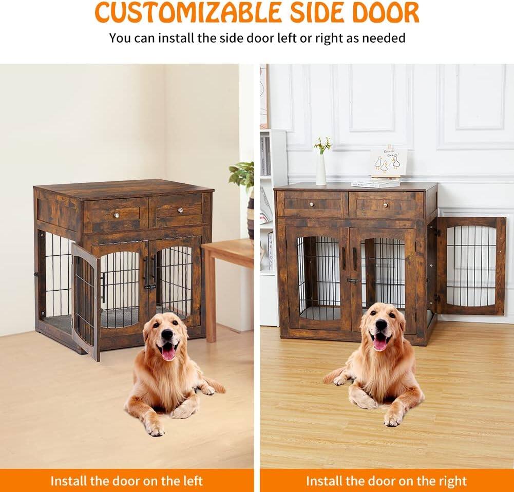 CUSTOMIZABLE SIDE DOOR  
You can install the side door left or right as needed  

Install the door on the left  
Install the door on the right