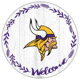 Fan Creations - Minnesota Vikings 12" Welcome Circle Sign - Multicolor