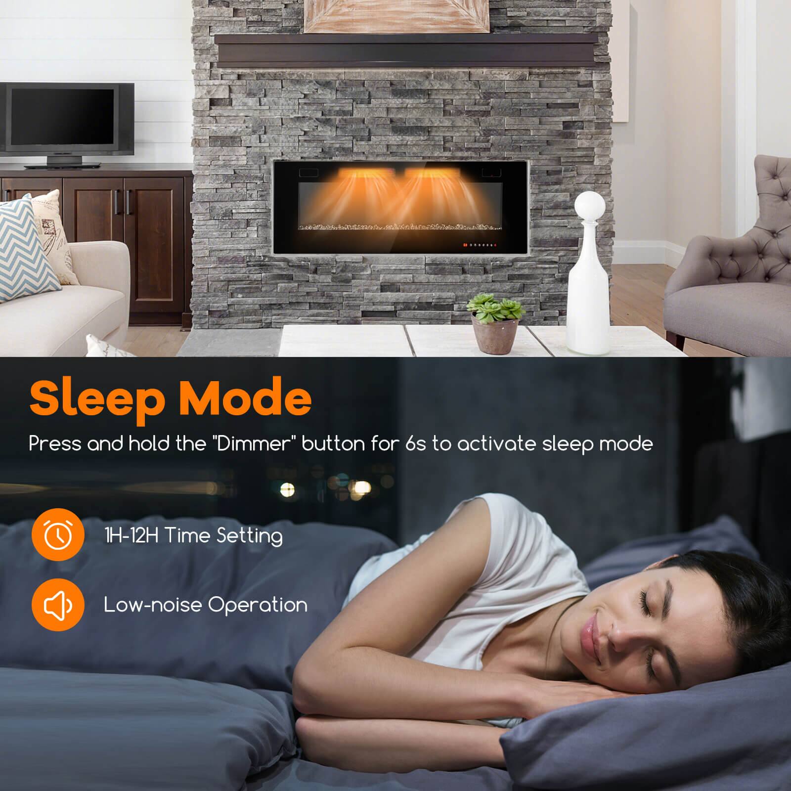 MONUTELL

Sleep Mode
Press and hold the "Dimmer" button for 6s to activate sleep mode

1H-12H Time Setting
Low-noise Operation