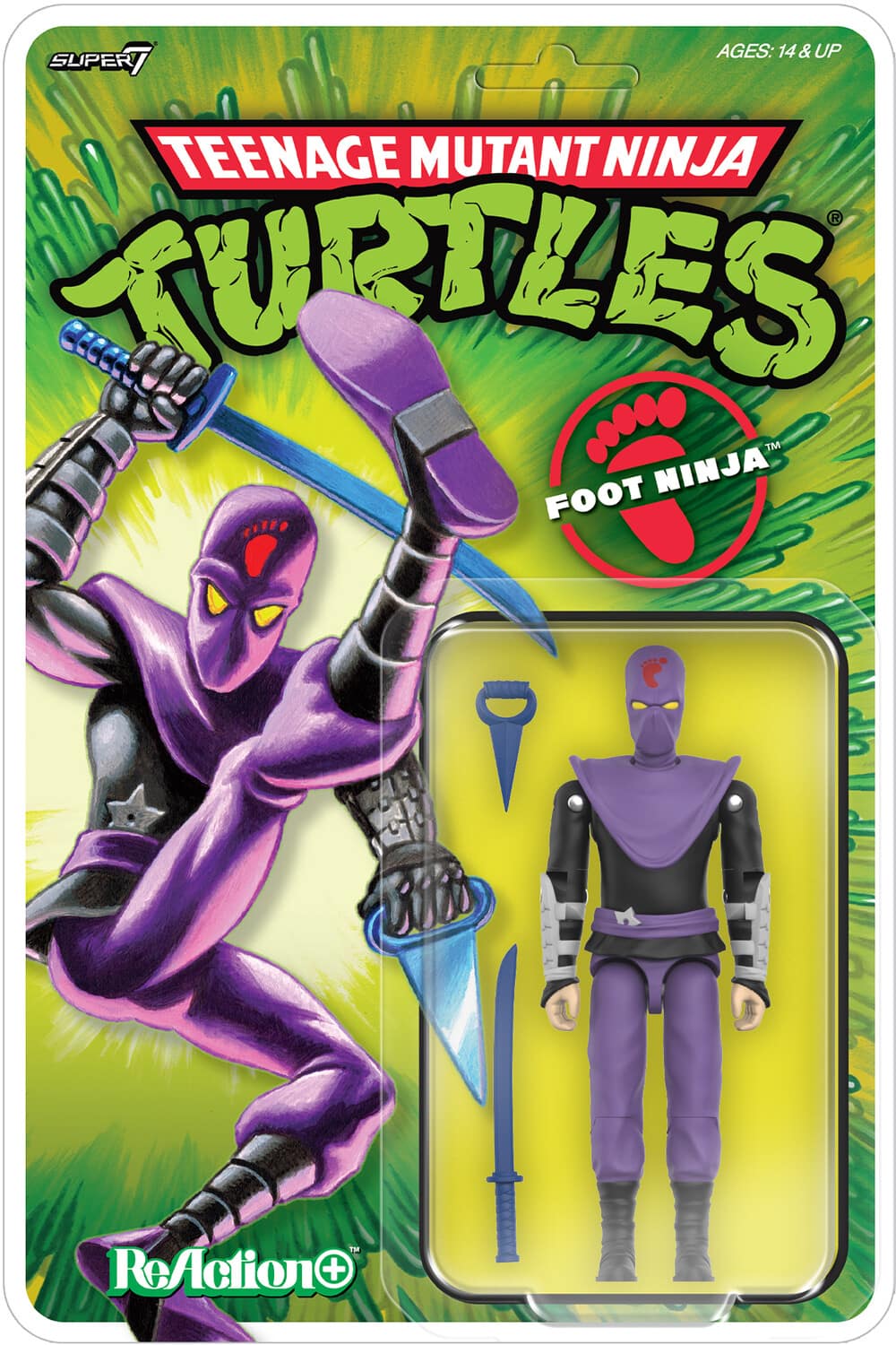 Super7 - Teenage Mutant Ninja Turtles - ReAction+ Wv1 - Foot Ninja (TMNT) - COLLECTIBLES - Multicolor price history on PriceWatchPro