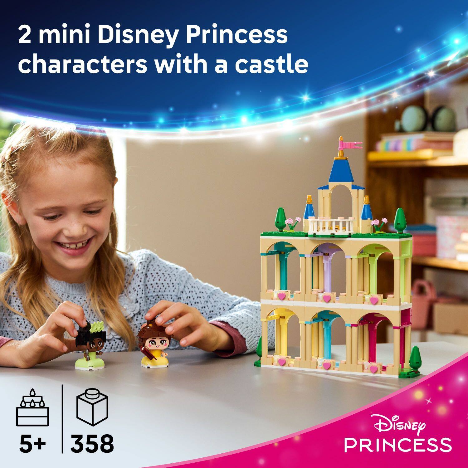 2 mini Disney Princess characters with a castle

5+ 358

Disney PRINCESS